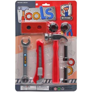 Gereedschapsset voor kinderen Tools Mechanic 8 Onderdelen