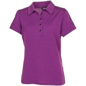 Ivanhoe poloshirt Evin Purple voor dames van Merino en Tencel - Paars