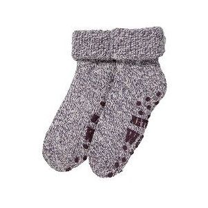 Apollo | Wollen sokken dames | Huisokken dames | Fashion Paars | Maat 35/38 | Huissok met anti slip | Fluffy sokken | Slofsokken | Warme sokken | Winter sokken