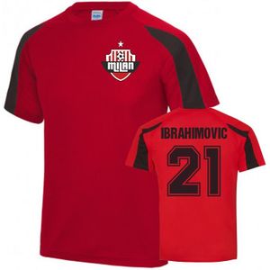 Zlatan Ibrahimovic AC Milan Sports Training Jersey (Red)