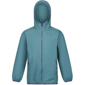 Regatta Groot Buitenshuis Kinderen/Kinderen Lever II Packaway Rain Jacket (140) (Bristol Blauw)