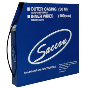 Saccon dx45005c box buitenkabel 5mm versnelling 50 meter zwart