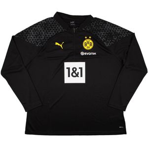 2023-2024 Borussia Dortmund Training Half Zip Top (Black-Yellow)