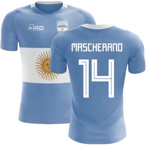 2022-2023 Argentina Flag Concept Football Shirt (Mascherano 14)