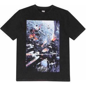 Star Wars Unisex Ruimteoorlog T-shirt voor volwassenen (M) (Zwart)