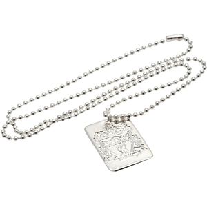 Taylors - Liverpool FC Verzilverde Dog Tag en Ketting  (ZIlver)