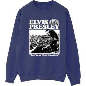 Elvis Dames/Dames A Heartbreaker Sweatshirt (M) (Marineblauw)