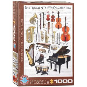 Puzzel Eurographics - Instrumenten van het orkest, 1000 stukjes