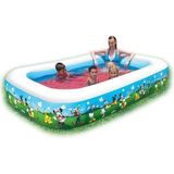 Opblaasbaar zwembad voor kinderen, rechthoekig, Mickey Mouse-model, 262x175x51 cm, Bestway