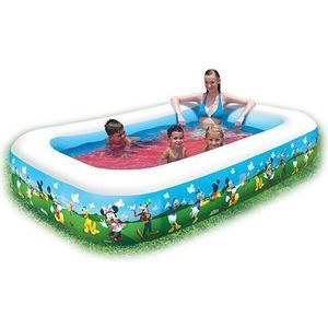 Opblaasbaar zwembad voor kinderen, rechthoekig, Mickey Mouse-model, 262x175x51 cm, Bestway