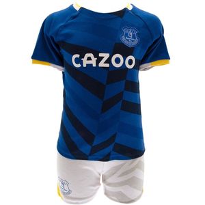 Everton FC Set t-shirts en shorts voor kinderen/Kinderen (91) (Koningsblauw/Wit/Zwart)