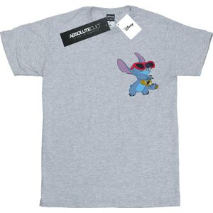 Disney Heren Lilo en Stitch Gitaar T-Shirt (5XL) (Sportgrijs)