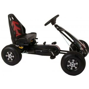 Volare Go Kart Racing Car - Jongens - Groot - Luchtbanden - Zwart