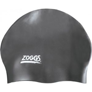 Zoggs Dames/dames Silicone Zwemcap  (Zwart)