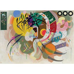 Puzzel Eurographics - Vassily Kandinsky: Dominante Curve, 1000 stukjes