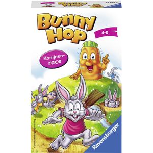 Ravensburger Bunny Hop Konijnenrace Pocketspel - Spannende race naar de wortel!