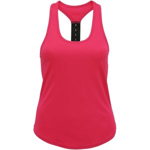 Tri Dri Vrouwen/dames Performance Strap Back Vest (XL) (Heet Roze)