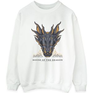 Game Of Thrones: House Of The Dragon Heren Dragon Flames Sweatshirt (XXL) (Wit)