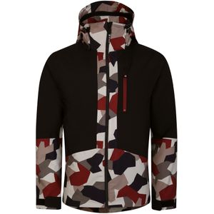 Dare 2B Heren Edge Geometric Ski Jacket (XL) (Zwart/Clay)