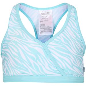 Regatta Meisjes Hosanna Zebra Print Bikini Top (116) (Aruba Blauw)
