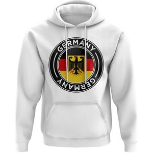 Germany Football Badge Hoodie (White)