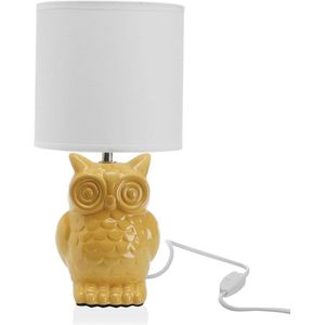 Bureaulamp Uil Keramisch (16 x 16 x 32,5 cm)