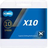 KMC ketting X10 silver/black 114s