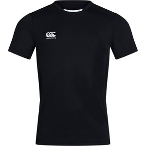 Canterbury Unisex T-shirt Club Dry voor volwassenen (S) (Zwart)