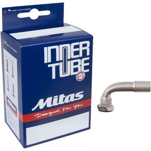 Mitas Classic 12 1/2x1.75/2.50 Schrader Binnenband curve 90º Zwart