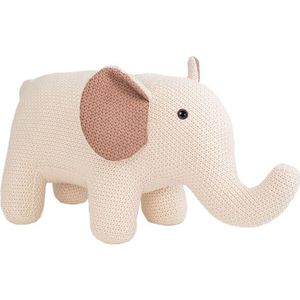 Knuffel Crochetts AMIGURUMIS MINI Wit Olifant 48 x 23 x 22 cm