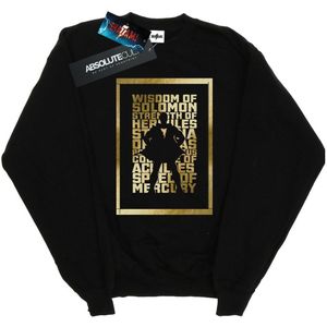 DC Comics Jongens Shazam Gouden Tekst Sweatshirt (140-146) (Zwart)