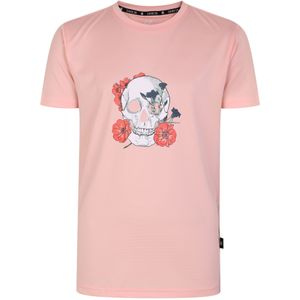 Dare 2B Kinderen/Kinderen Amuse schedel T-shirt (140) (Abrikoosbloesem Roze)