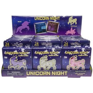 Glow in the dark Unicorn 3 ass. 8881