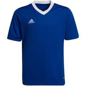 adidas - Entrada 22 Jersey Youth - Blauw Voetbalshirt - 116