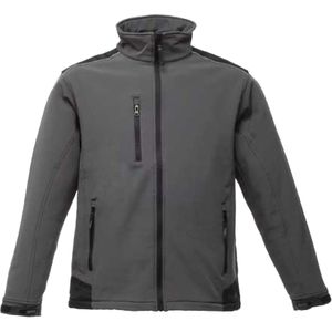 Regatta Heren Zandstorm Werkkleding Softshell Jasje (XL) (Afdichting Grijs/Zwart)