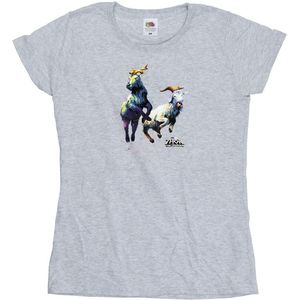 Marvel Dames/Dames Thor Love And Thunder Toothgnasher Vlammen Katoenen T-Shirt (L) (Sportgrijs)
