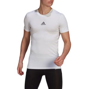 adidas - Techfit Short Sleeve Top - Wit ondershirt - M