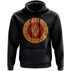Montenegro Football Badge Hoodie (Black)