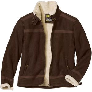 Atlas For Men Mens Faux Suede Sherpa Lined Jacket