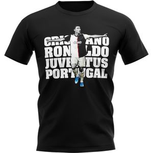 Cristiano Ronaldo Juventus Player T-Shirt (Black)
