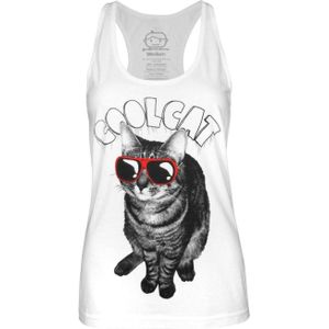 Goodie Two Sleeves Womens/Ladies Cool Cat Tank Top