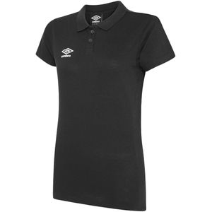 Umbro Dames/Dames Club Essential Poloshirt (38 DE) (Koolstof/Wit)