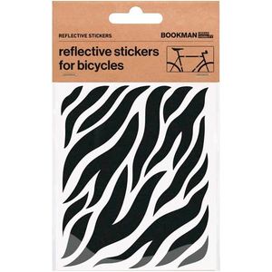 Bookman Zebra Reflecterende stickers - Zwart