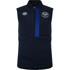 Umbro Heren 23/24 Brentford FC Gilet (M) (Donker marine/diep surfen)