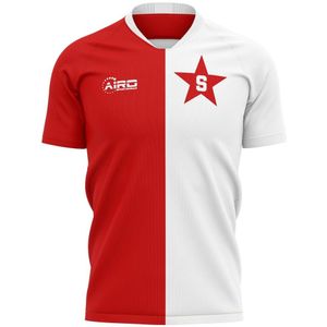 2022-2023 Slavia Prague Home Concept Football Shirt - Adult Long Sleeve