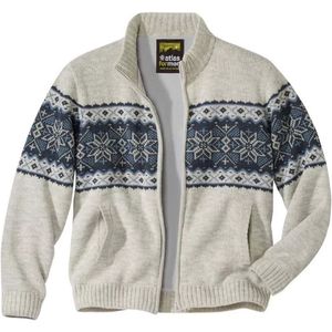 Atlas For Men Mens Knitted Fleece Jacket