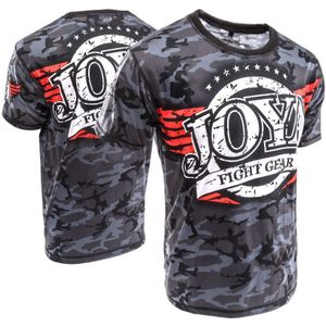 Joya Camouflage - T-shirt - Katoen - Zwart - 140