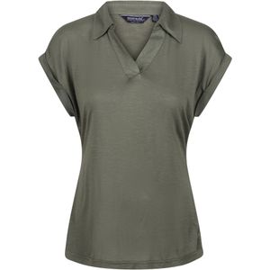 Regatta Dames/Dames Lupine T-shirt met kraagje (44 DE) (Klavertje vier)