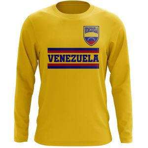 Venezuela Core Football Country Long Sleeve T-Shirt (Yellow)