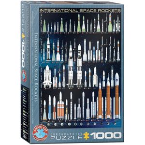 Puzzel Eurographics - Internationale ruimteraketten, 1000 stukjes